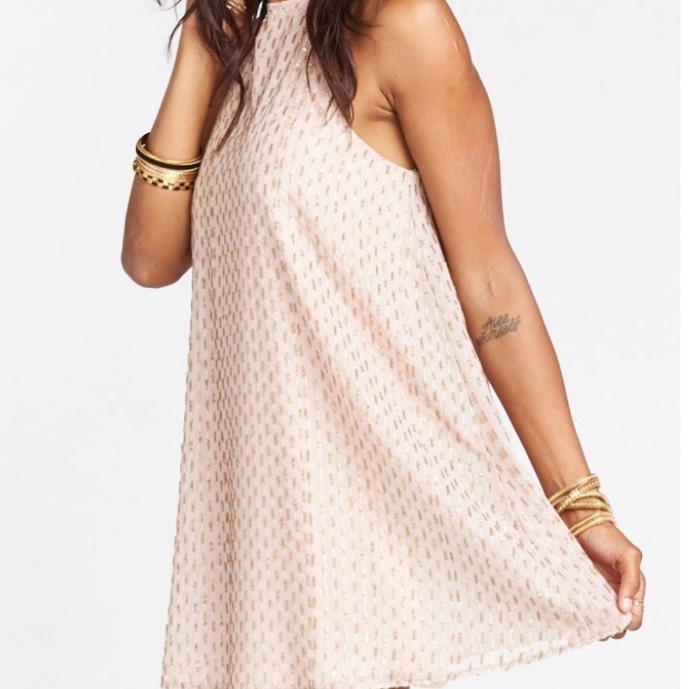 SHOW‎ ME YOUR MUMU Gomez Mini Sequin Halter Dress​​​​​